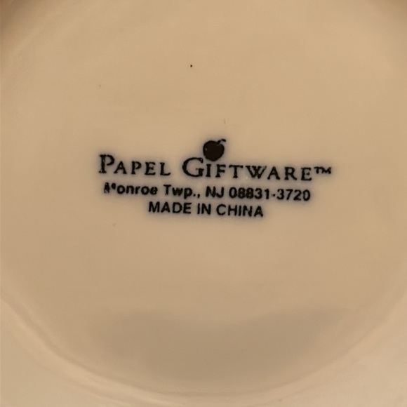 Set of 50th Anniversary Ivory Mugs w/ Birds, Flowers & Hearts by Papel Giftware - Picture 7 of 8